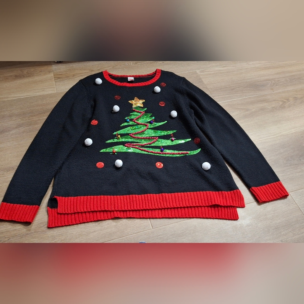 ugly Christmas sweater with tree